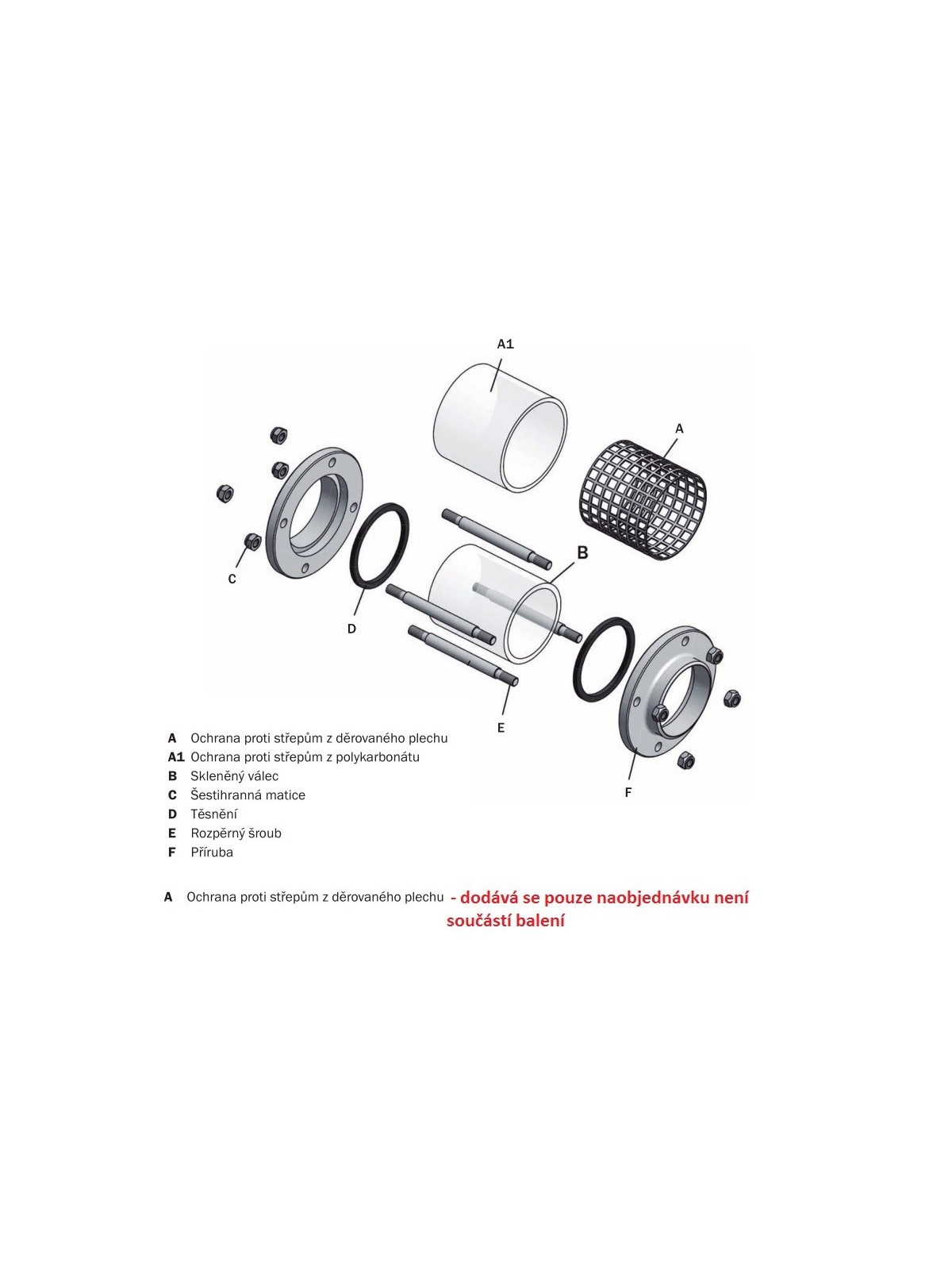 Průhledítko potrubní SS – svar / svar