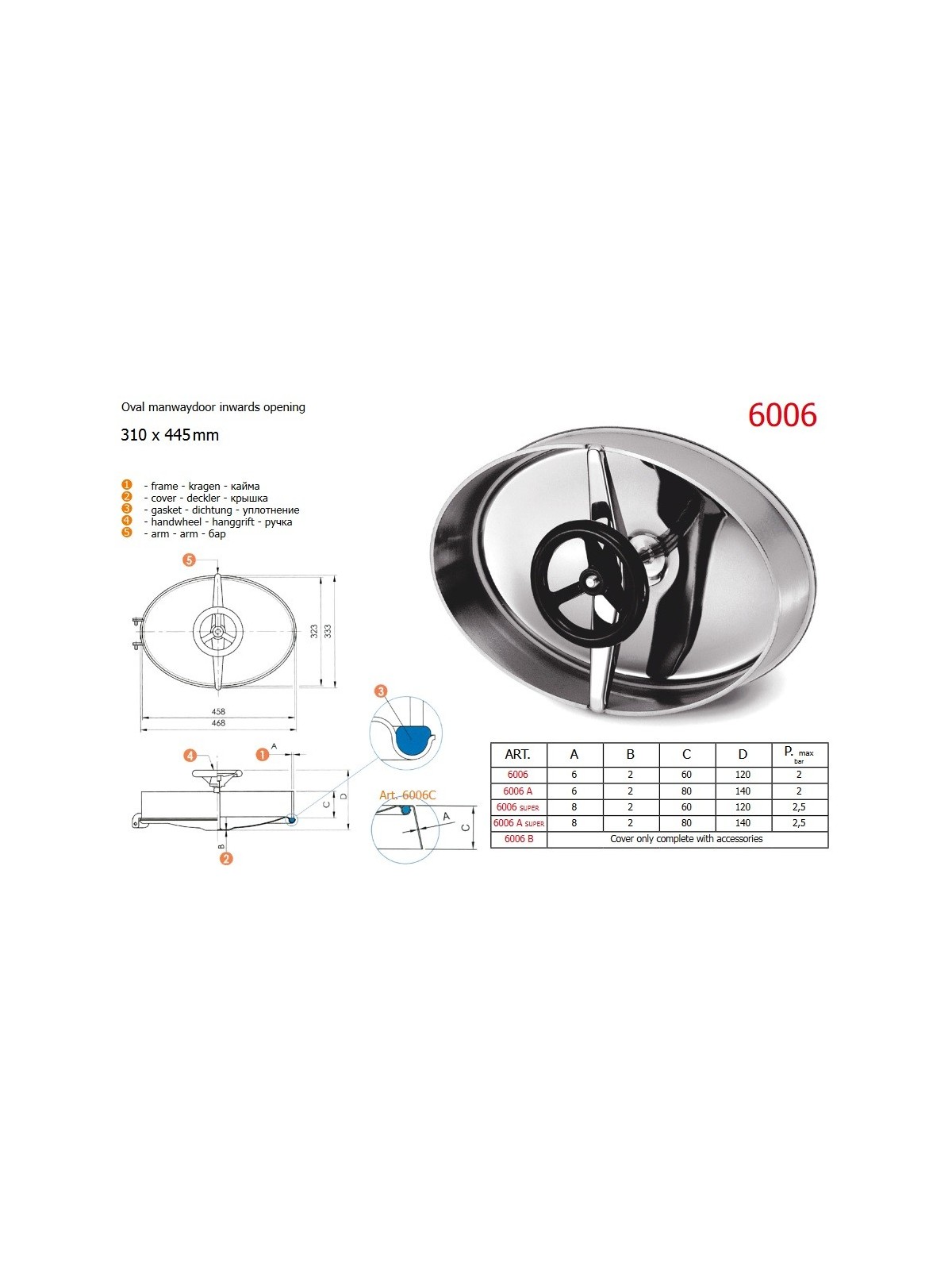 Vlez – průlez oválny 6006 / 6006A super