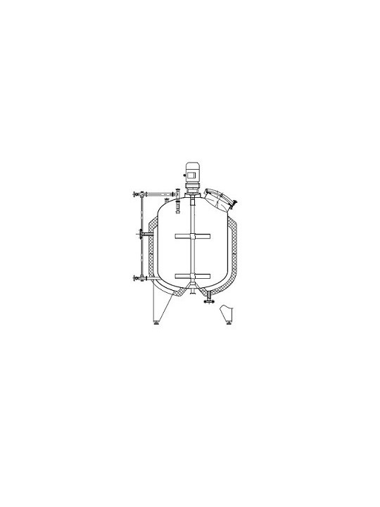 Nerezová nádrž – duplikátor o objemu 250 litrů s míchadlem
