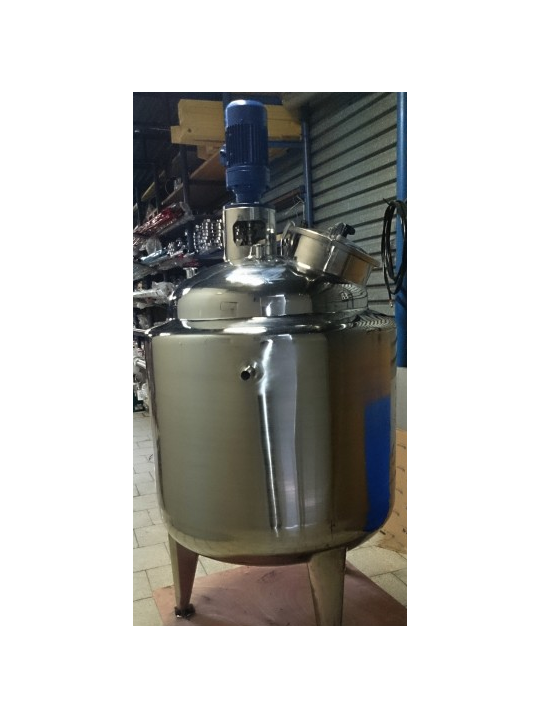 Nerezová nádrž – duplikátor o objemu  1000 litrů s míchadlem